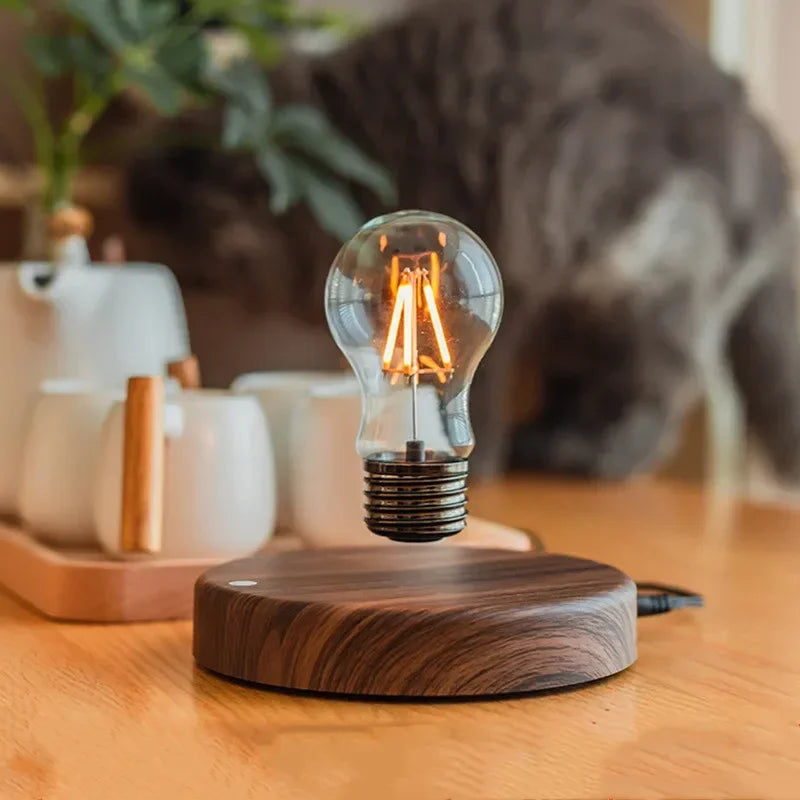 Floating Bulb Levitation Lamp - A Novelty LED Accent for Home and Office